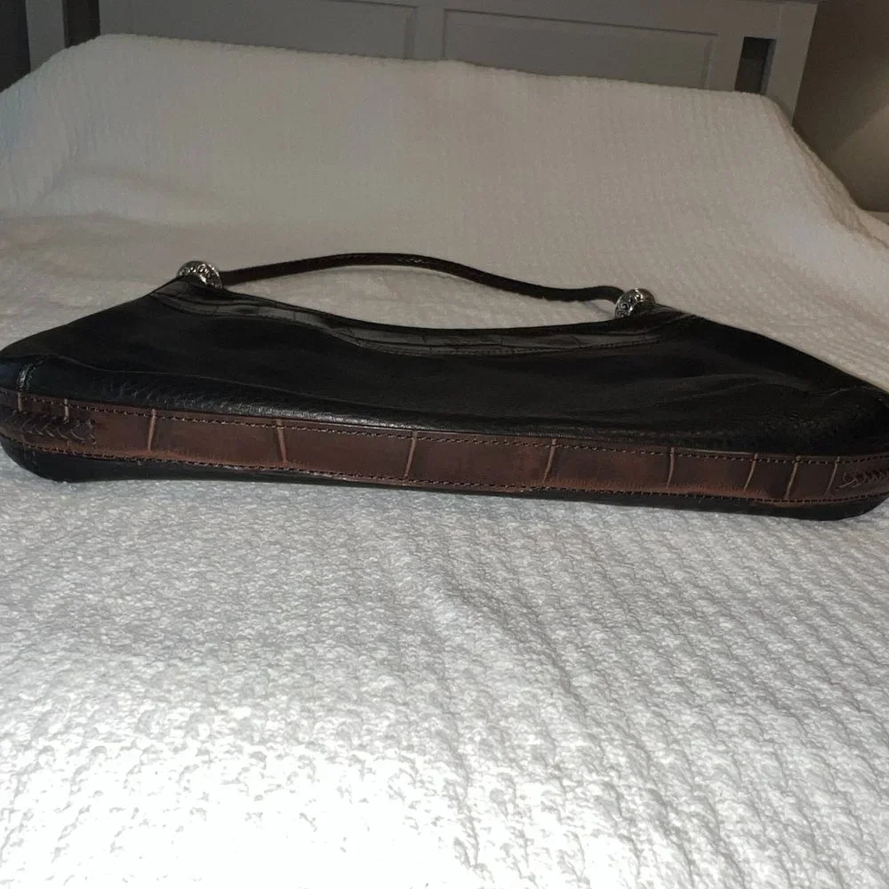 Brighton Black & Chocolate Hobo Bag